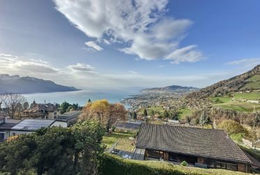 Superbe chalet avec vue panoramique sur le lac et les montagnes !